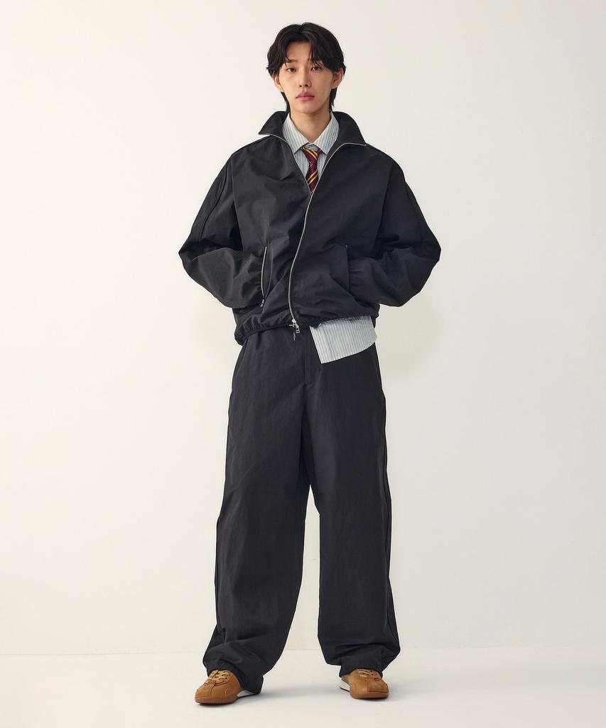 STUDIO TOMBOY [Мужские] Брюки на молнии с эластичным шнурком_Черный 9156231557