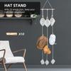 Hat Stand Hat Organizer Weaving Hat Storage Hanger Bohemian Style Wall Hanging Hat Rack Hanger Home