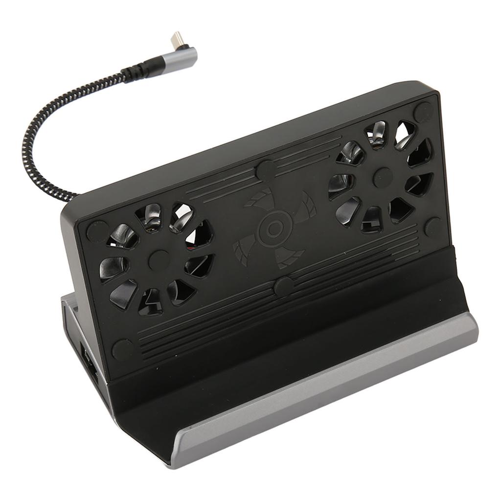 Для док-станции Steam Deck 10 в 1 для док-станции Rog Ally с 5 USB 3.0 2.0, двойным охлаждающим вентилятором, мультимедийным интерфейсом HD 4K