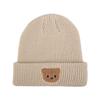 Cute Cartoon Bear Knitted Baby Hat Soft Warm Crochet Infant Toddler Beanie Kids Boys Girls Autumn Winter Pullover Cap