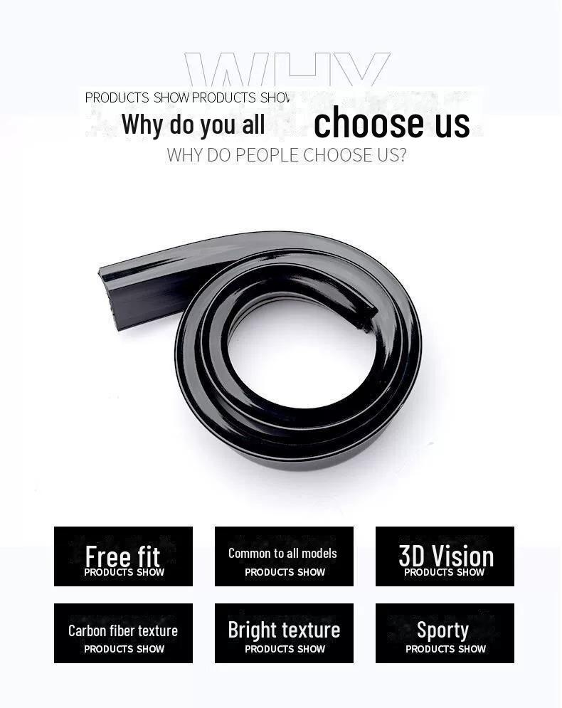 Universal Carbon Fiber Spoiler for Cars - Fixed Wind Wing Design, Punch-Free Installation, Small Size and Stylish Pattern.