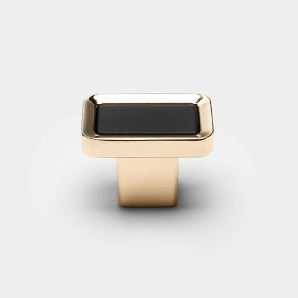 Square Single Hole Square Single Hole Handle Zinc Zinc Zinc Alloy Black Gold Handle  Cabinet Doors