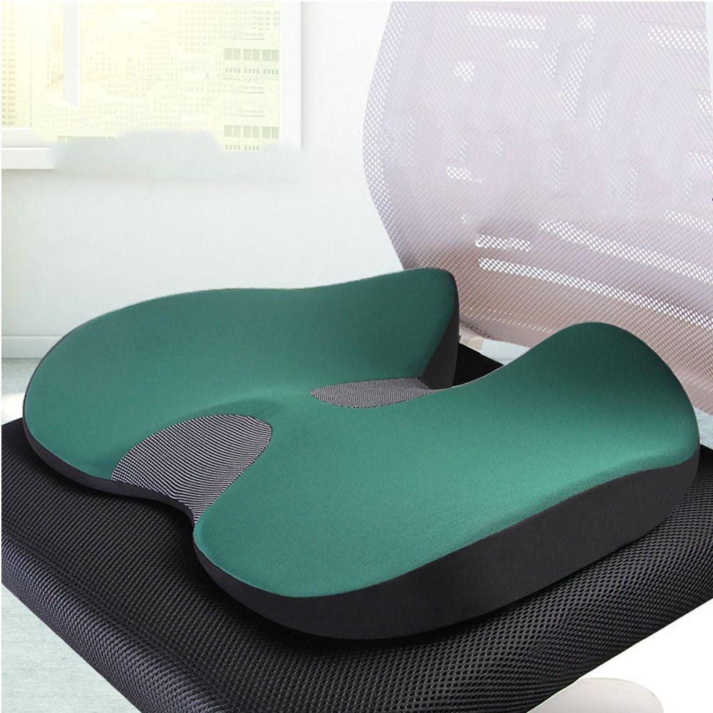 Полиэстер Нескользящая эргономичная подушка для сиденья Эргономичная подушка для сиденья с подголовником Комфорт для долгого сидения