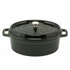 Staub Oval Pico Cocotte (29cm, Enamel Pot) 1102985, Vitamin Basil Green