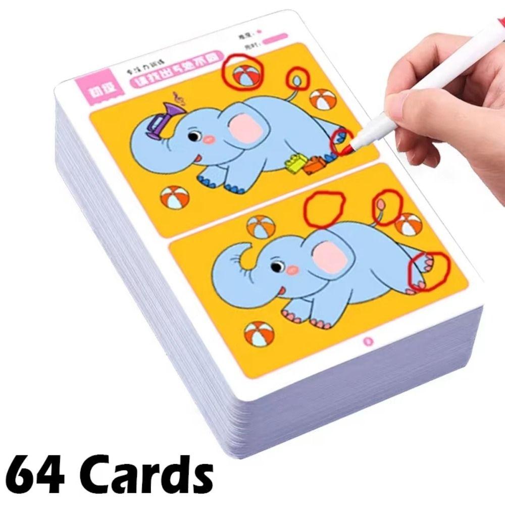 Find The Difference Concentration Training Game Picture Books Puzzle Toy  Development Toy