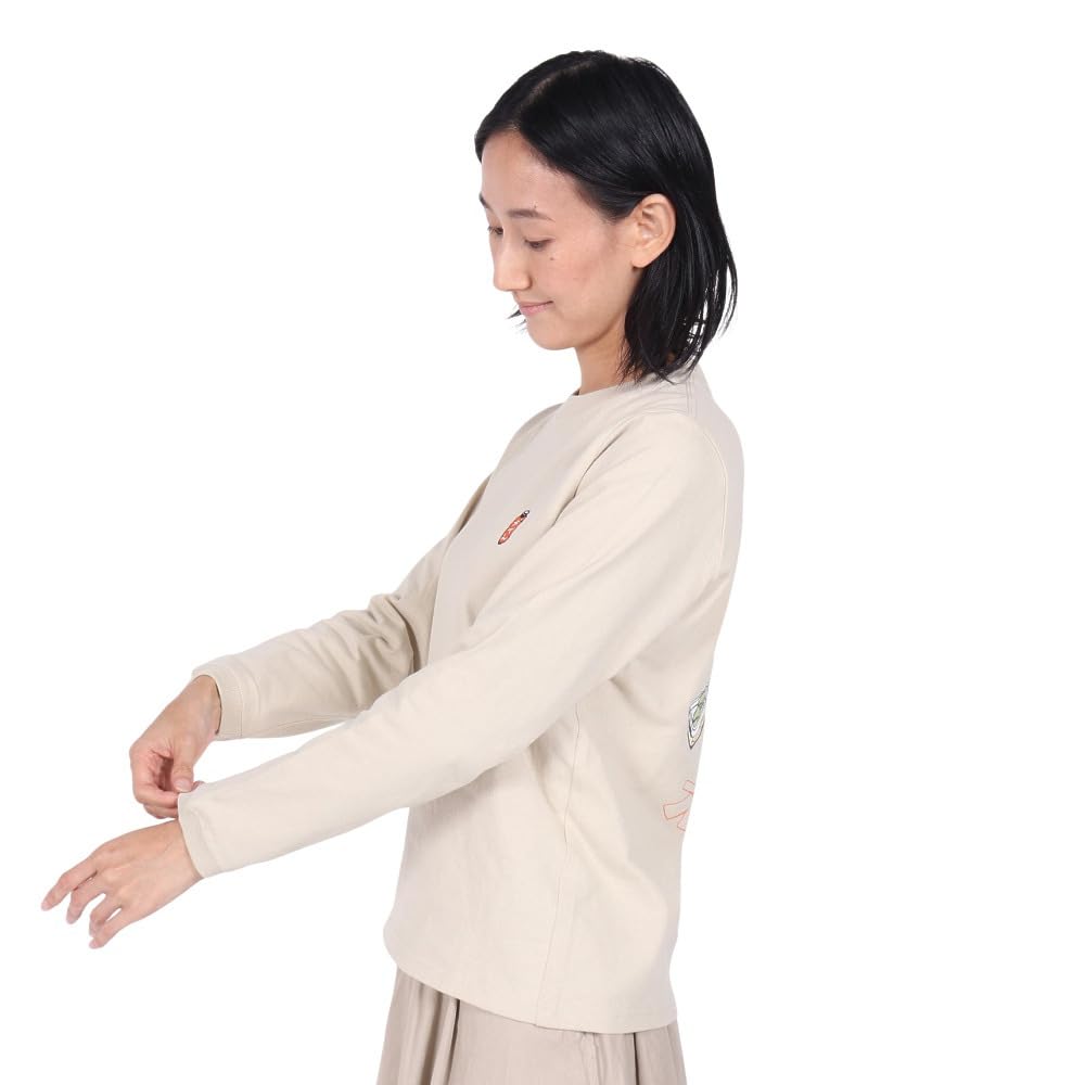 Retro Yatai de Brushed T Greige [Chums] Otsukare! L/S Женщины