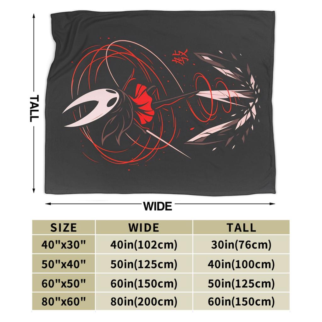 Hollow Knight Silksong Plush Blanket Girls Boys Flannel Throw Blanket For Home Decor Soft Warm Custom Quality Bedspread Gift