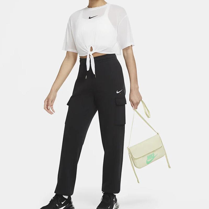 Nike Тканевая сумка через плечо, сумка кросс-боди, обычная, унисекс, цвет кокосового молока, экрю, повседневная, CW9300-113