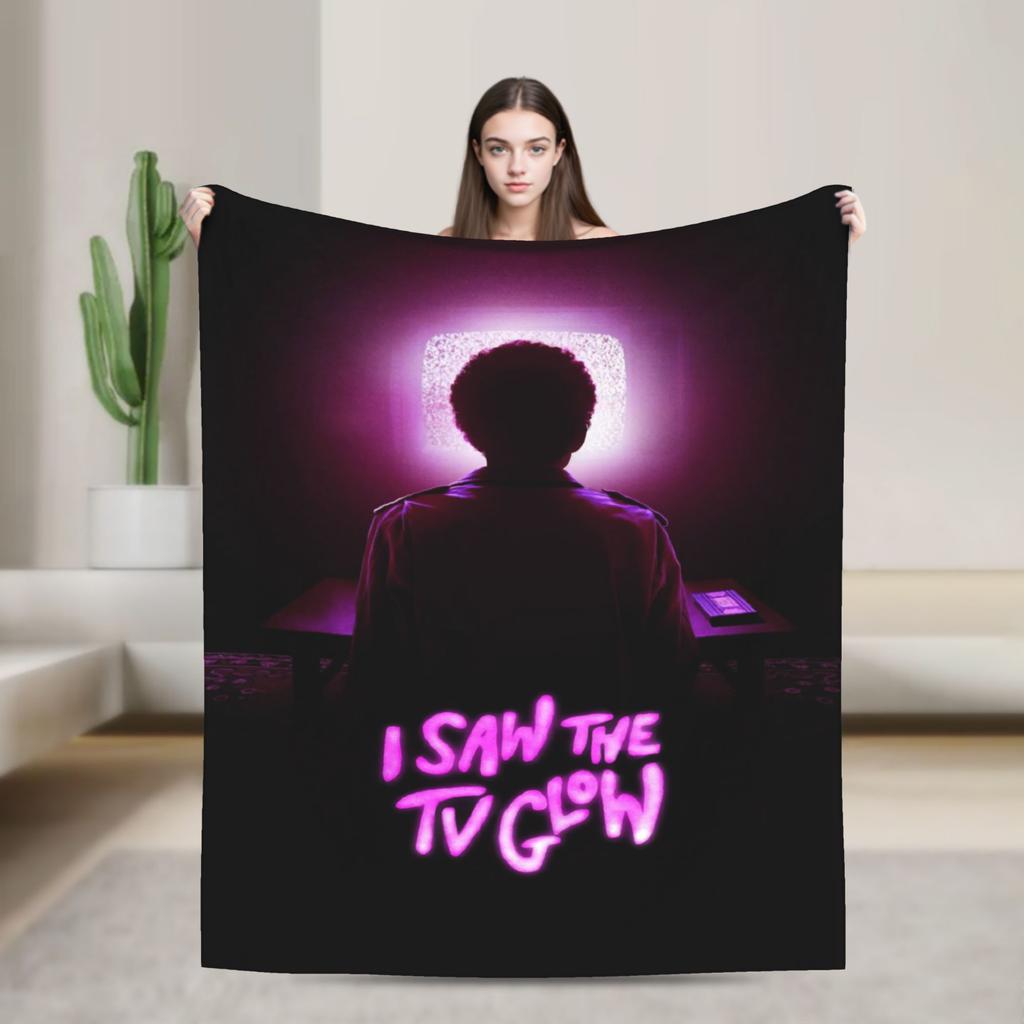 I Saw The Tv Glow Пледы с принтом Супермягкий флис Плед-покрывало Уютное Плюшевое Тонкое одеяло