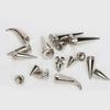 Fashion Luxury 10Sets Metal Punk Sharp Warhead Screw Rivets Studs Crafts Leather Belt Watchband Warhead Head Rivets Spikes Decor Nail Buckles