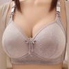 Plus Size Jacquard Bra: Comfortable Lift with Side Support, No Underwire, Beautiful Back Design