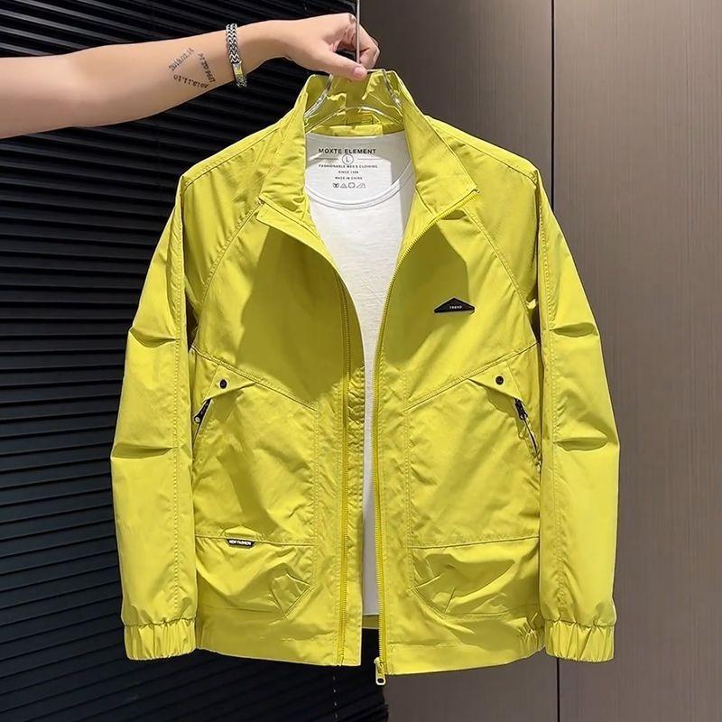 Men S Loose Fit Casual Work Jacket For Spring