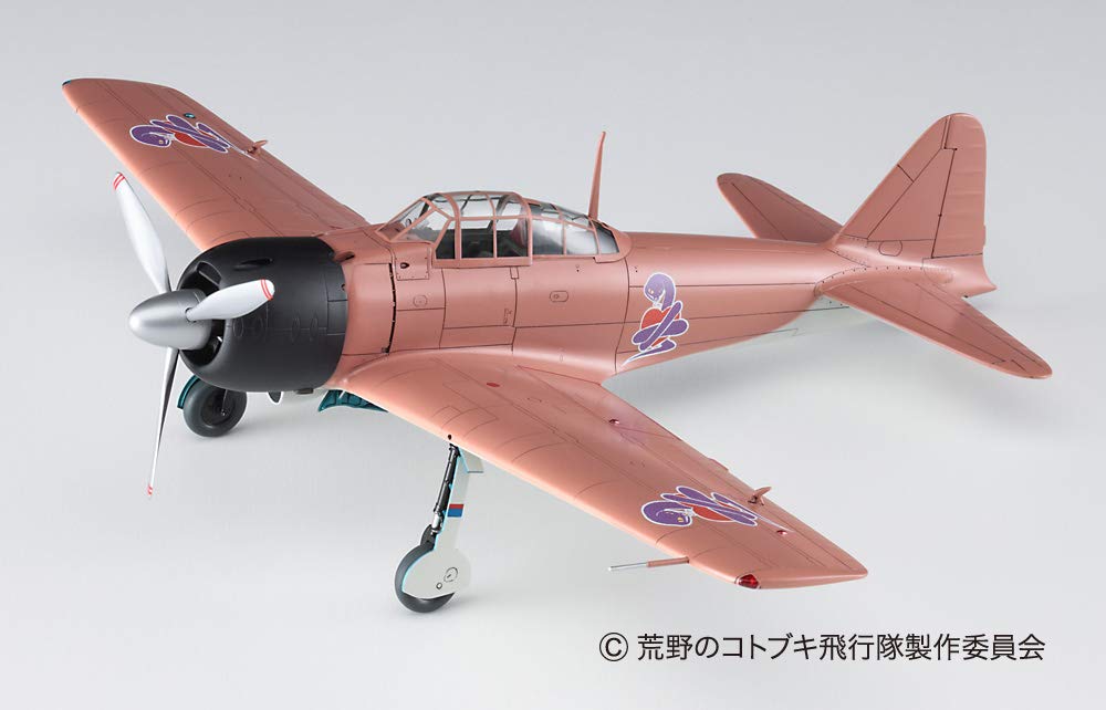 Hasegawa Kotobuki Squadron in the Wilderness Zero Fighter Type 32 Plane Acrylic Stand Figure Scale Plastic Model Kit SP407 Naomi's w/ 1/48