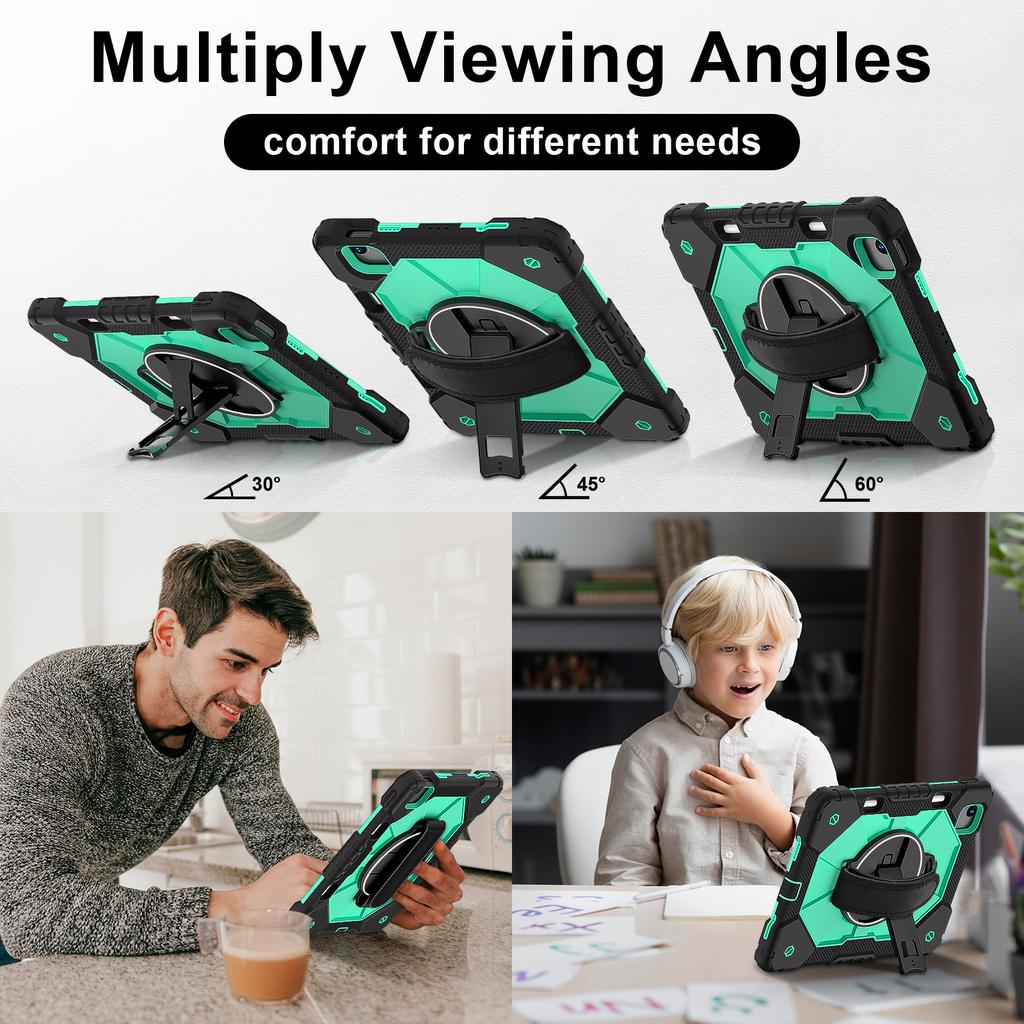 360 - Degree All - Round Protection! Multifunctional Tablet Case for Apple iPad Air 11 (2024)/ Air 11‑inch (M2)/ iPad Air 11 (2025)/ Air 11‑inch (M3)