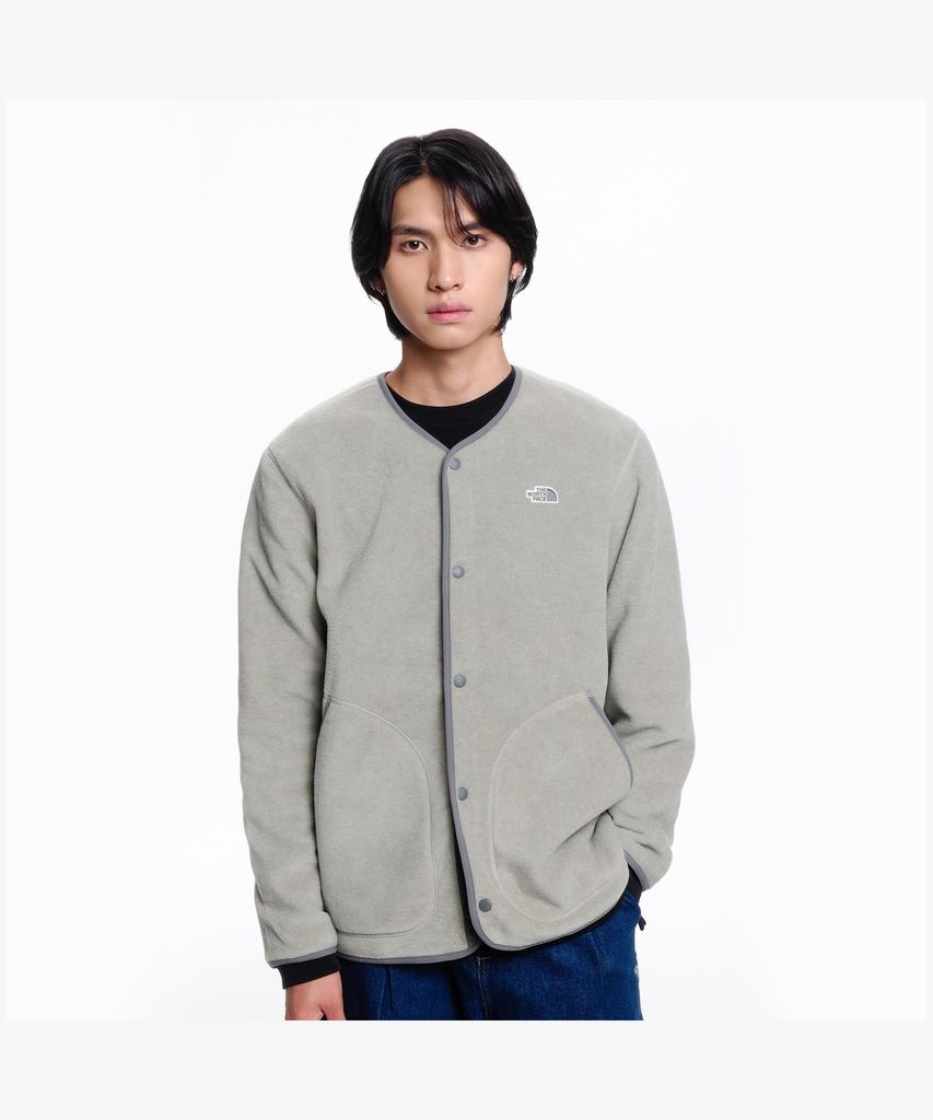 The North Face Nj4Fr60A Мужской флисовый кардиган Albano Ex Светло-серый