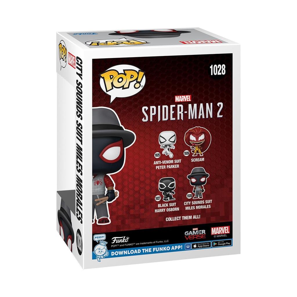 Marvel 2 Miles Morales City Sounds Suit Figure Funko CITY SOUNDS SUIT MILES MORALES 2 Marvel Funko Spider-Man POP! Spider-Man