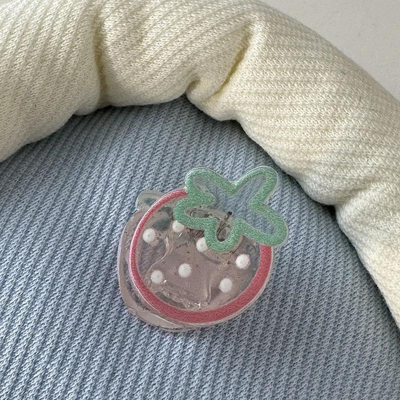 Супер милые маленькие заколки для волос для детей прозрачные акриловые заколки с мультяшными животными аксессуары для волос для девочек