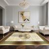 Luxury Carpet Living Room Golden Decoration Home Carpets Large Size Sofa Area Rug Washable Hotel Hall Soft Anti-slip Floor Mat