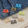 1 Pair Bear Shaped Snap Pants Buckle Adjustable Jean Button Waist Buckle  Extender Replacement Jeans Button Attacher Pins
