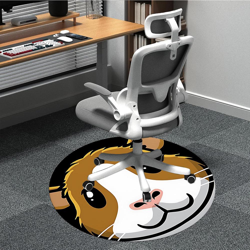1pc Guinea Pig Chair Carpet for Office, Non-slip, Soft and Durable Office Rug, Perfect for Office yy260127111