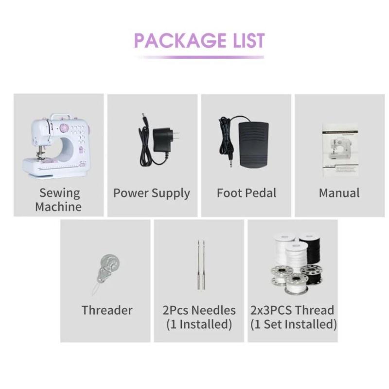 Бытовая швейная машина, маленькая мини-электрическая машина с замком, обновление 705, многофункциональная швейная машина