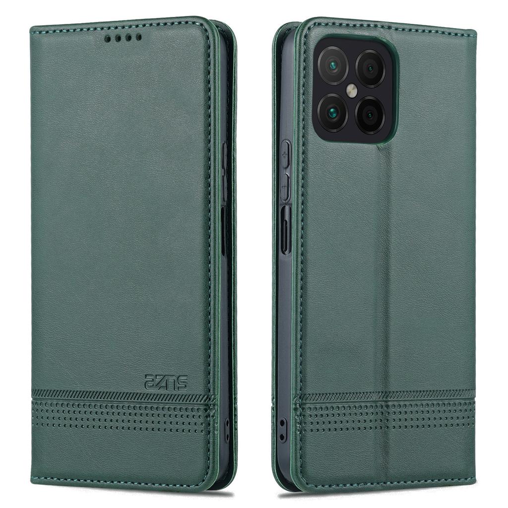 Роскошный магнитный адсорбционный чехол из искусственной кожи для Huawei Honor X8 (4G 6.7") Защитный чехол с откидной крышкой Fundas Coque