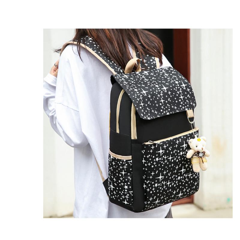 Рюкзак в стиле Fantasy Academy с принтом, рюкзак с изображением маленького медвежонка, школьный портфель для девочек