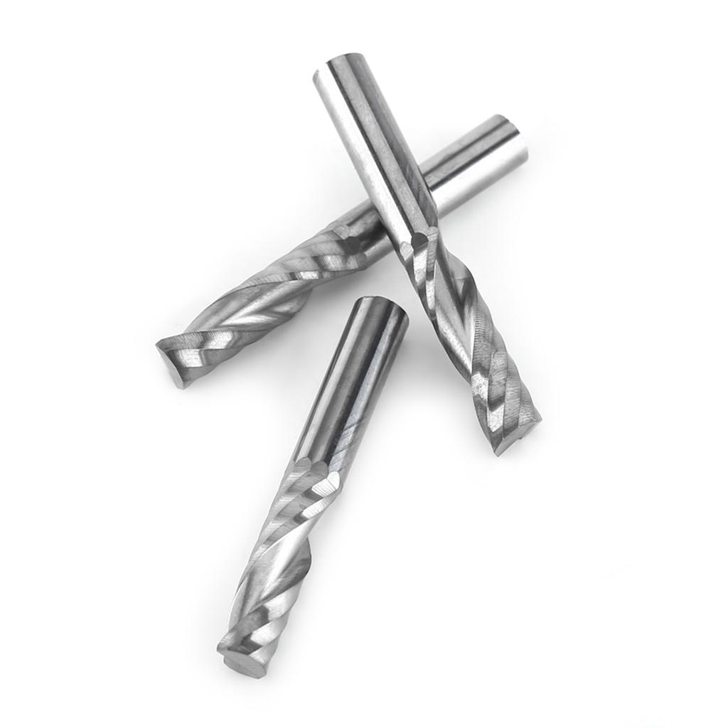 6mm Shank Tungsten Carbide Single Flute End Mills Spiral Cutters CNC Milling Bits Milling Bits Cutting Tool Milling Cutter