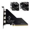 PCIe 4.0 X16 Splitter Card 4 Port PCIE X4X4X4X4 to OCulink SFF 8612 Expansion Adapter Enhances Gaming and Video Editing