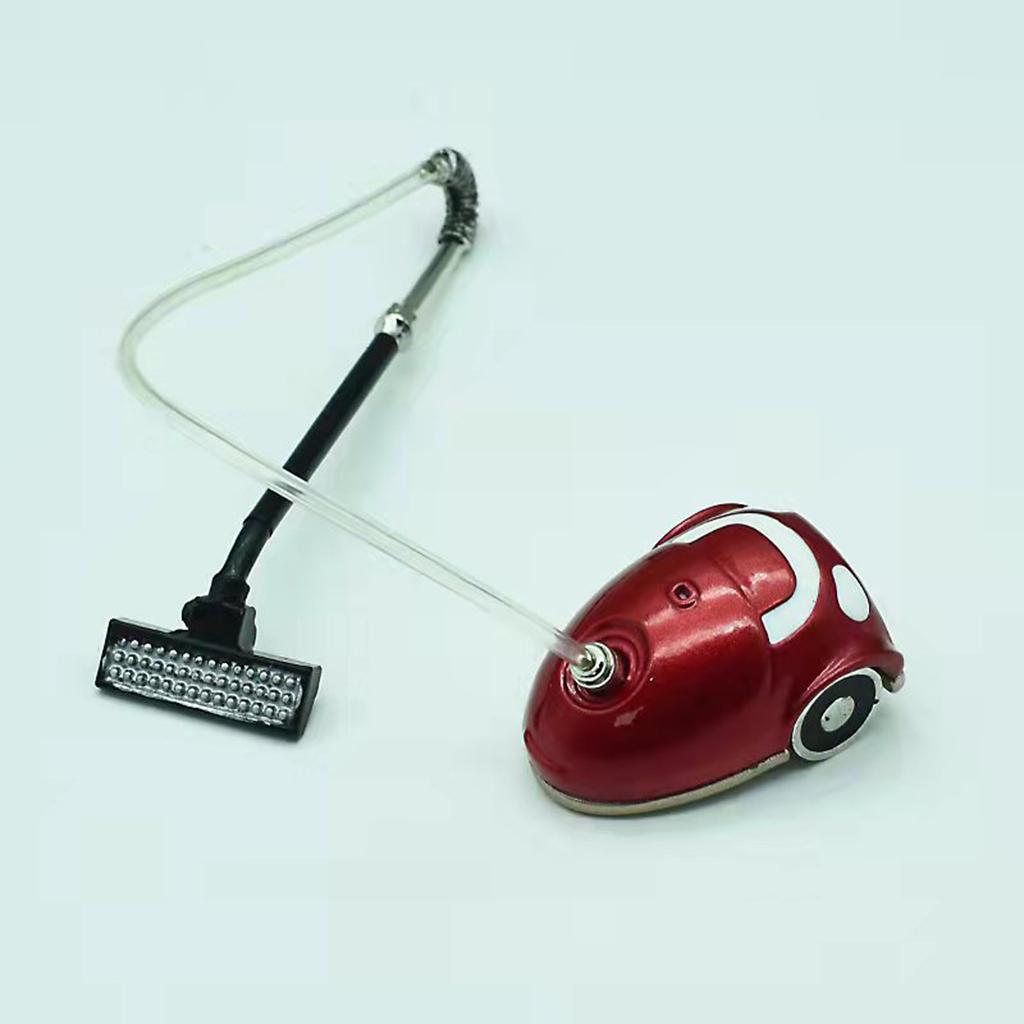 1/12 Scale Dolls House Vacuum Cleaner Decoration Pretend Play Modern Dollhouse Accessory Cleaning