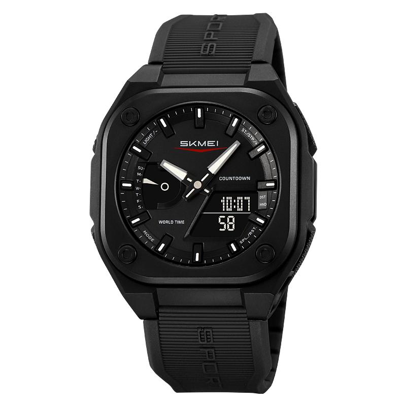 Skmei Fashion ANALOG DIGITAL Countdown Watches Men Casual Sports Watches Waterproof Back Light Electronic Wristwatch Alarm Clock