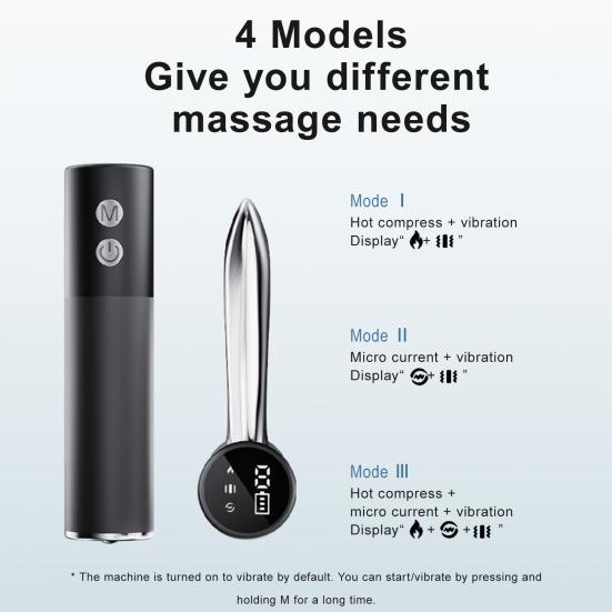 Электрический инструмент для скребкового массажа мышц с подогревом и вибрацией Портативный скребок для массажа Гуа Ша для расслабления всего тела, облегчения боли