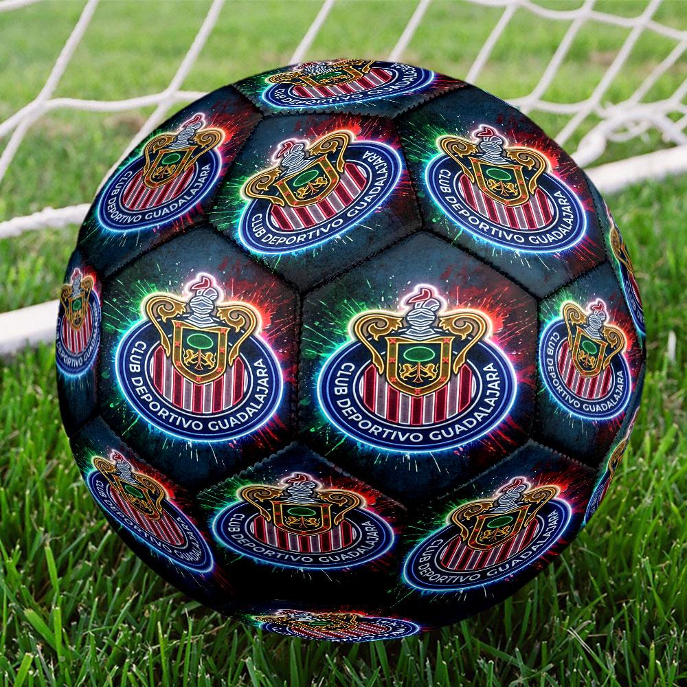 Футбольный мяч Club Deportivo Guadalajara, размер 5, стандартный для матчей и тренировок, идеальный подарок для футбольных фанатов