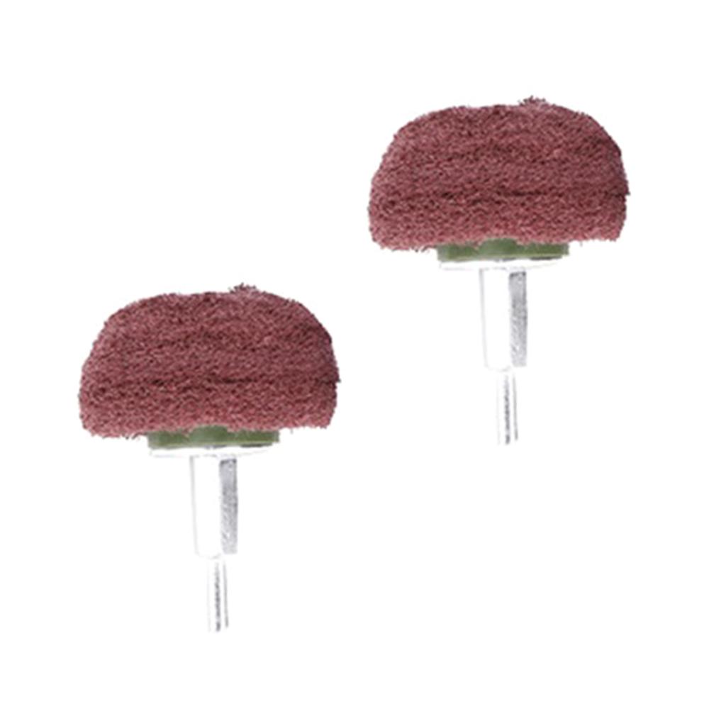 Набор из 2 головок для чистящих губок, двойной шлифовальный абразивный грибок, полировальный круг для полировки металла, дерева, пластика