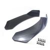 Front Bumper Splitter Lip Body Diffuser Kit Universal Black 2x