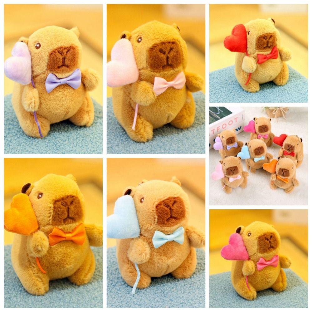 Брелок-мешок в виде капибары, плюшевая кукла-украшение для вечеринки, коричневый подарок на День святого Валентина