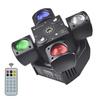 4 Arm Stage Beam Laser Light LED Beam Moving Head Stage Light DMX512 Sound Control KTV Laser Disco Bar Party Light