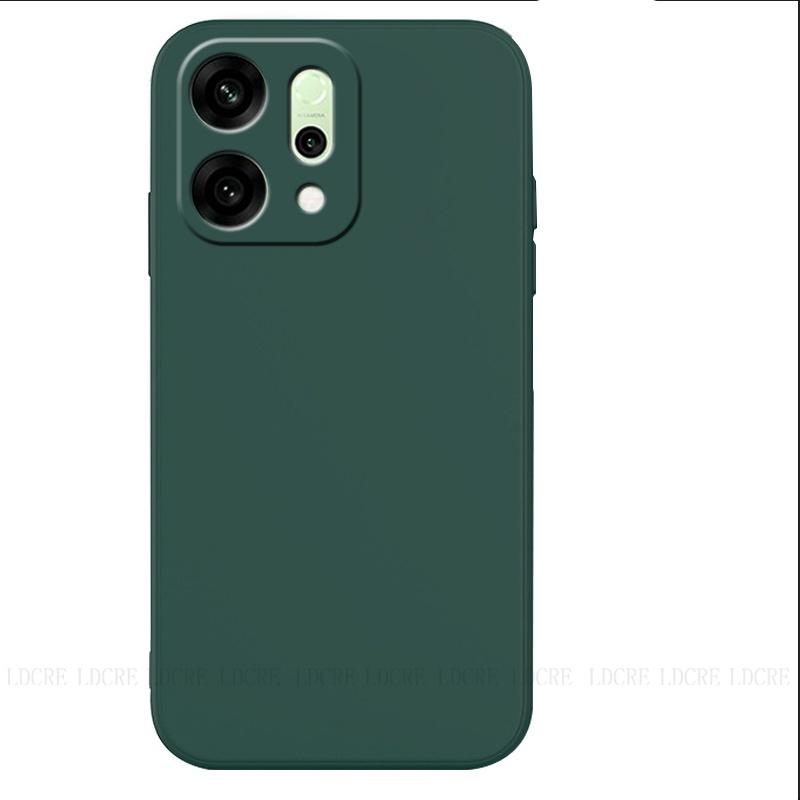For OPPO Reno 14 Case Cover Reno 14 Capas Original Phone Bumper Liquid Silicone Shockproof Soft TPU Case Reno 14 Reno14 Fundas