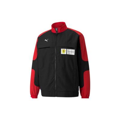 Спортивная куртка с вышивкой логотипа Ferrari Racing Series Мужская Верхняя одежда Racing-Red 531644-02