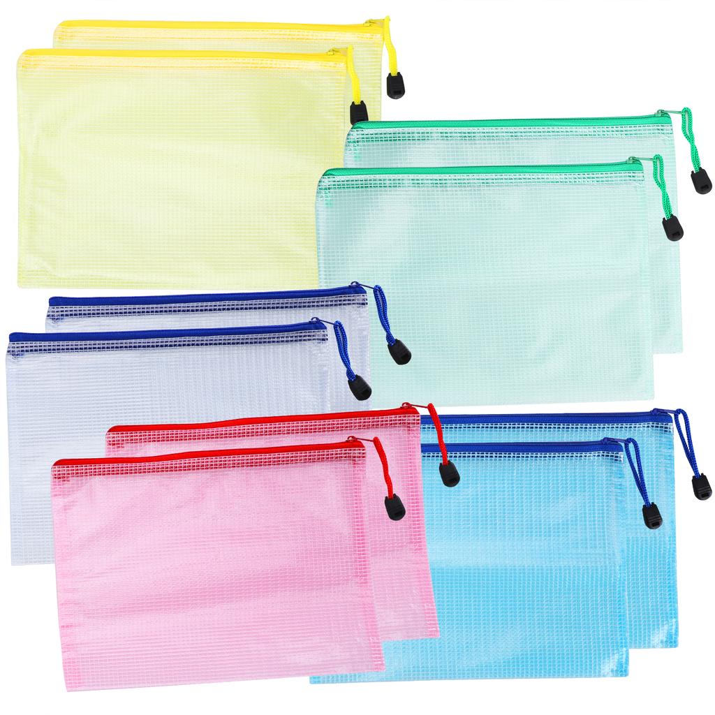 10 шт. Сетчатая сумка для документов формата А5, защитный карман, классифицированные офисные принадлежности