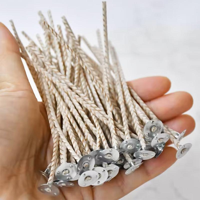 50 шт. Фитильная технология Идеально для изготовления свечей Свечные фитили Сделай сам 40 прядей Ароматерапия 8 см 10 см 15 см 20 см