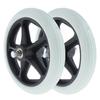 2 PCS Caster Wheel - Solid Tires Front for 7 Inch 5/16 Bearing Wheelchairs and Scooters