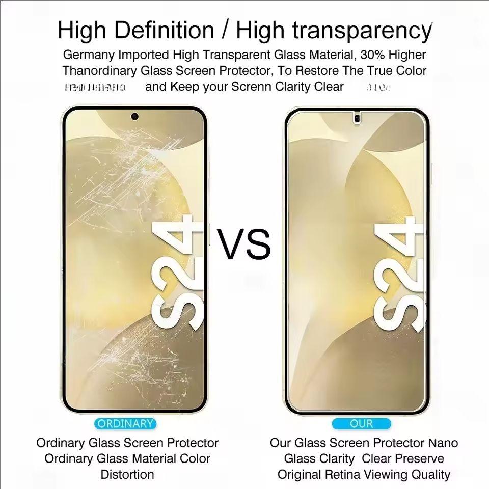 2 шт. защитное стекло для экрана Samsung galaxy S20FE S21FE стекло для Samsung S23FE S24FE закаленная пленка