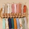 Hanging Rope Pacifier Holder Soft Cotton Pacifier Anti-lost Chain Portable Baby Pacifier Clip