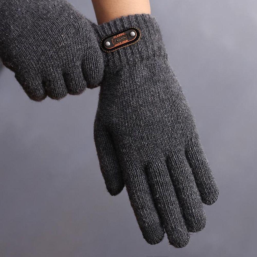 Single/Double-layer Cold-proof Gloves Thick Warm Touch Screen Glove Men's Winter Gloves  Outdoor