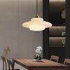 Vintage Glass Pendant Light White Amber For Dining Room Restaurant Coffee Shop Bar Bar Study Room Indoor Decorative Chandelier