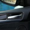4 шт., углеродное волокно, дверная ручка автомобиля, накладка на запястье, декоративные наклейки, аксессуары для интерьера автомобиля для BMW X5 E70 X6 E71 2008-14