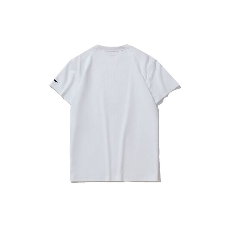 Li Ning Printed Crew Neck T-Shirt Men Tops White AHSQ511-1
