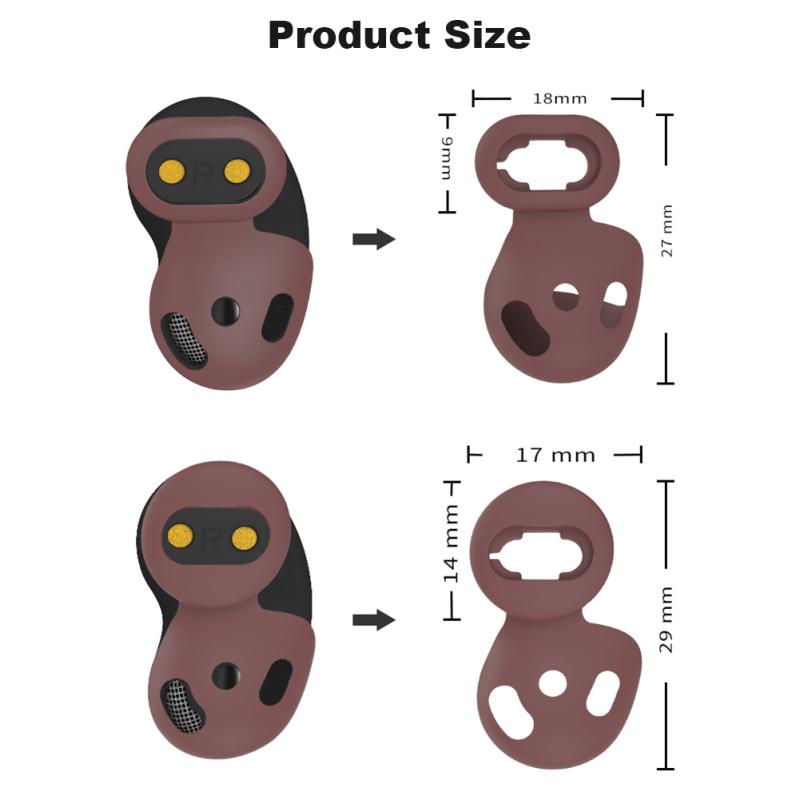 Силиконовый чехол для наушников, сменные заглушки для защиты от пыли, совместимые с Samsung Galaxy Buds