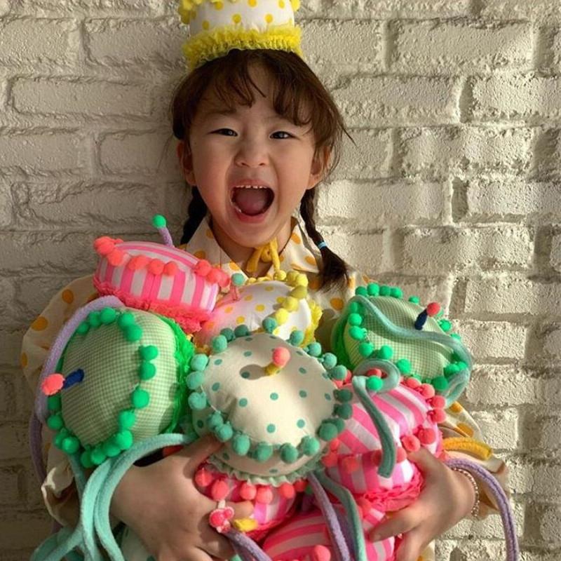 Шляпа на день рождения, тканевая детская маленькая шляпа со свечой, украшение на день рождения для родителей и детей, шляпа